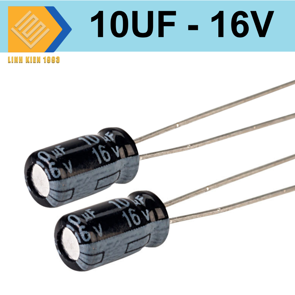 [ 5 CON ] Tụ 10uf  16V tụ hóa 10uf16V