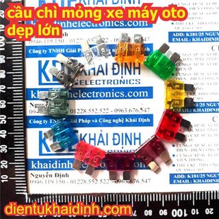 20 cái cầu chì mỏng dẹp lớn DÙNG TRONG OTO.... 1A 2A 3A 4A 5A 7.5A 10A 15A 20A 25A 30A 35A 40A 32V kde1887