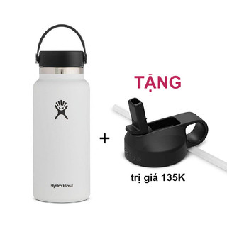 Bình giữ nhiệt h.y.d.ro fla.sk cao cấp 1 lít - bình nước giữ nhiệt cao cấp của mỹ tặng kèm nắp hút.
