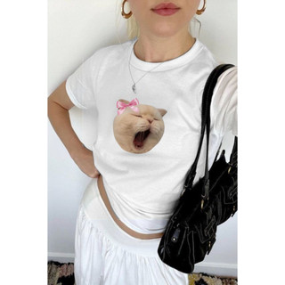 Áo Thun Babytee Hoạ Tiết Mèo Kitten Coquette Đáng Yêu