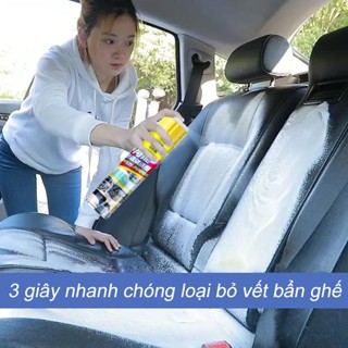 [SẠCH NHANH] làm sạch ghế da oto 650ml, vệ sinh sofa da, ghế nỉ,Chai xịt Làm sạch nội thất xe,Bọt Vệ sinh ghế da