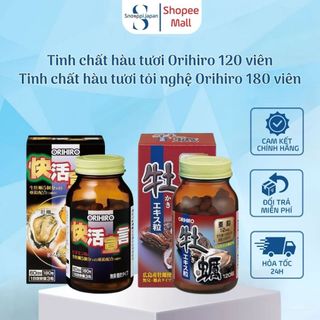 Viên uống tinh chất hàu tươi Orihiro 120 viên, tinh chất hàu tươi tỏi nghệ Orihiro 180 viên Nhật Bản