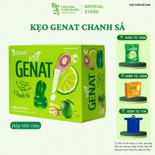 Kẹo ngậm Chanh Sả - Genat - Tinh hoa thiên nhiên