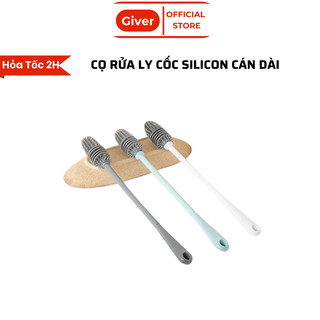 Cọ rửa ly , bình nước , bình sữa silicon cán dài