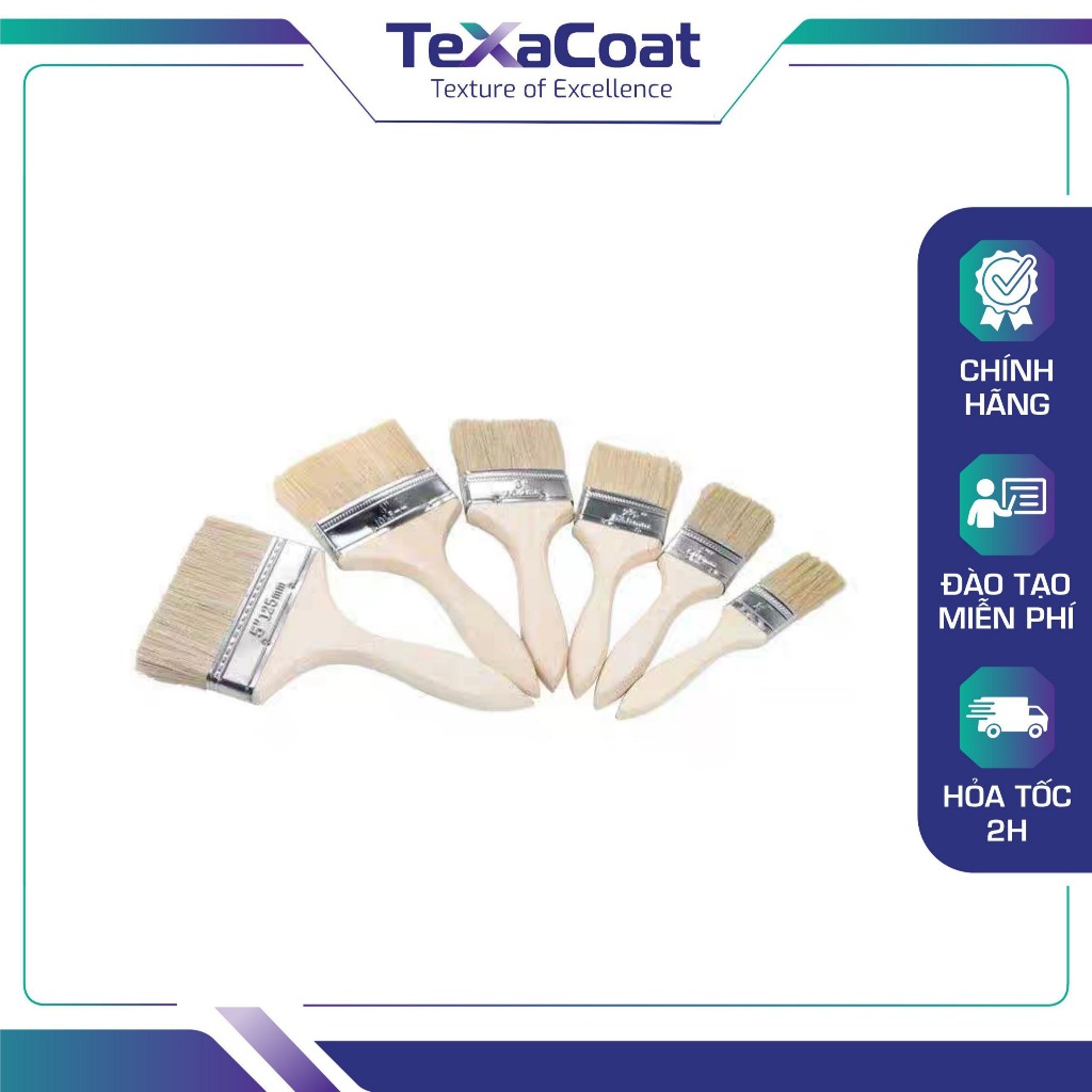 Chổi quét sơn, cọ quét sơn hiệu ứng, trang trí tiểu cảnh làm đồ thủ công cỡ 5-10-15-20cm