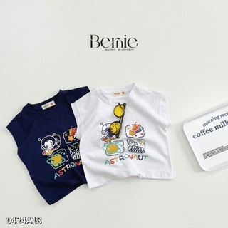 Áo cotton tanktop họa tiết đáng yêu Bernie cho bé