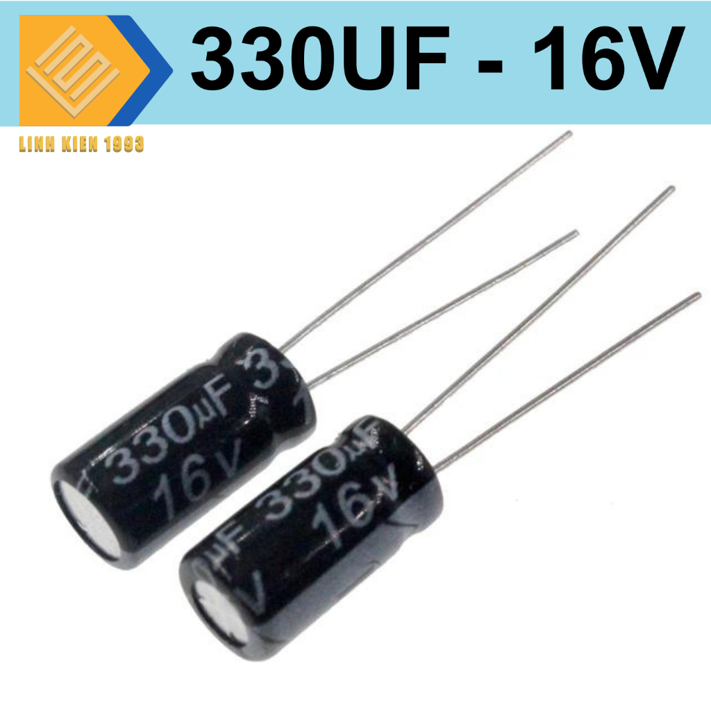 [ 10 CON ] Tụ 330uf  16V tụ hóa 330uf16V
