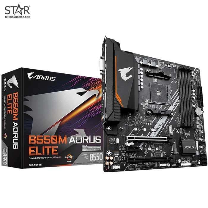 Mainboard Gigabyte B550M Aorus Elite - MSI B550m Mortar (AMD B550, Socket AM4, m-ATX, 4 khe RAM DDR4) | BigBuy360 - bigbuy360.vn