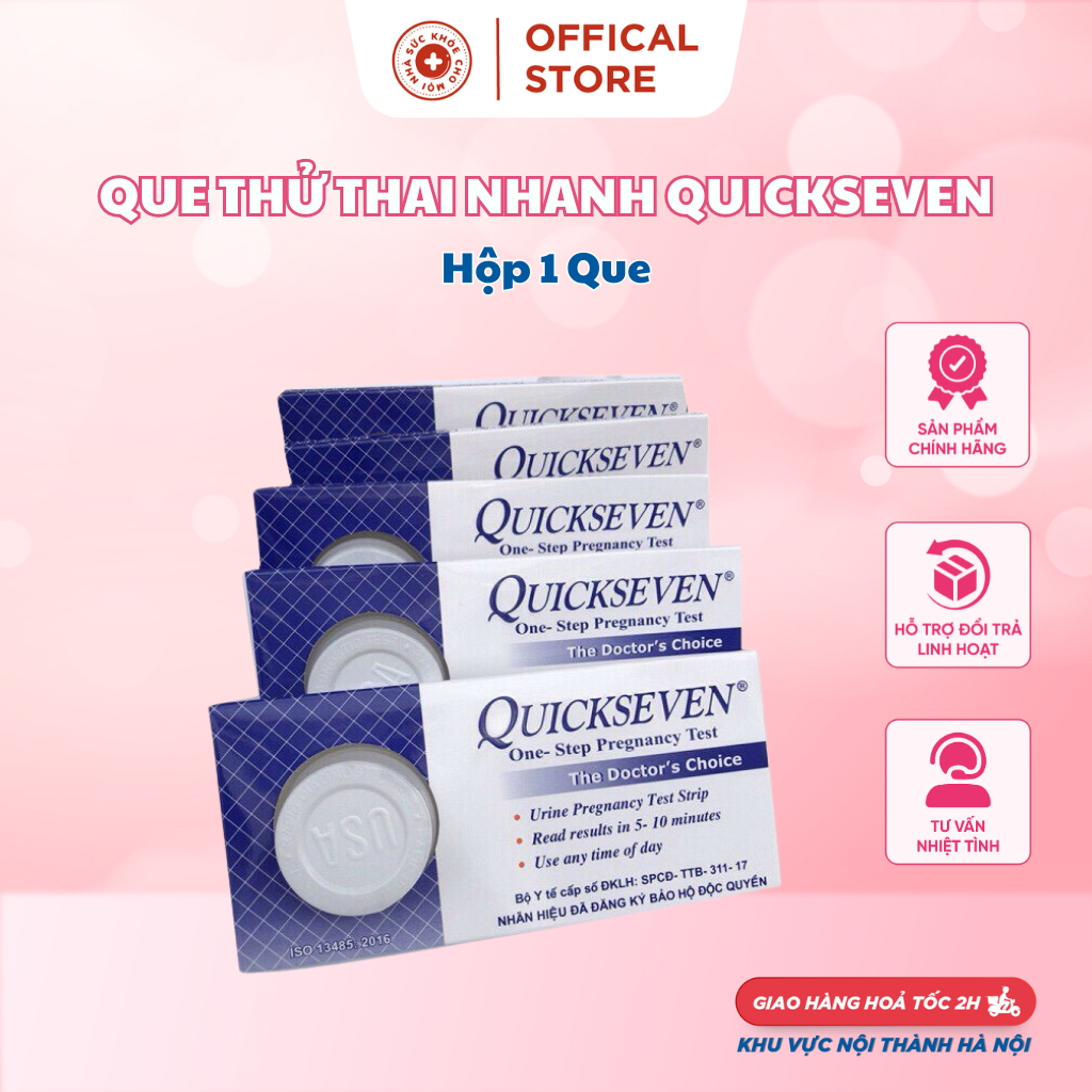 Que thử thai nhanh Quickseven (Hộp 1 Que)