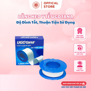 Băng Keo Dính Cuộn Vải Lụa Y Tế Ugotana.Độ Dính Tốt.Thuận Tiện Sử Dụng 2,5 x 5cm