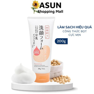 Sữa Rửa Mặt Shikioriori Chiết Xuất 100% Đậu Nành Tươi Kumano Nhật Bản Soya Milk Facial Foam 200g