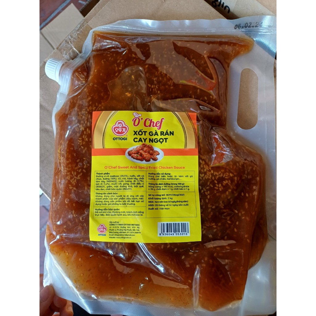 Sốt Hot & Sweet ( Sốt HS) Ottogi_ Sốt Phủ Gà Rán Lotte túi 2kg