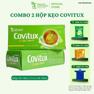 Combo 2 hộp - Kẹo thảo mộc Covitux - Genat