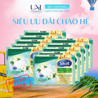 Bộ 10 hộp Bông trang điểm cao cấp Silcot Premium 66 miếng/hộp