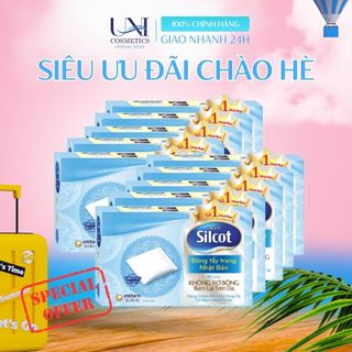 Bộ 10 hộp Bông trang điểm Silcot 82 miếng/hộp