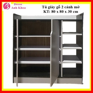 Tủ giày gỗ, kệ để giầy dép 2 cánh đa dạng mẫu mã, gỗ MDF chắc chắn,chuẩn kích thước