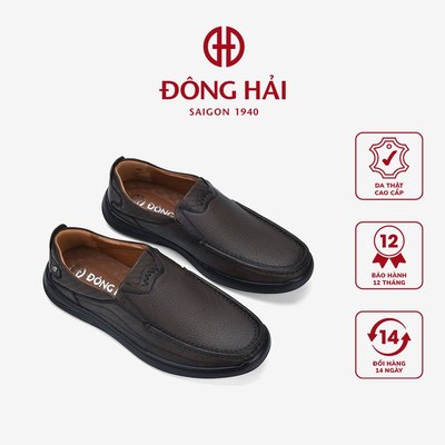 Giày lười mọi nam Đông Hải da sần thời trang mang đi du lịch- G0064