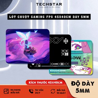  Lót Chuột Gaming FPS Dày 5mm Kích Thước 45x40cm Họa Tiết Đẹp Mắt Đa Dạng Mẫu Mã Chống Trơn Truợt 