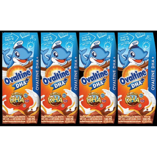 Thùng sữa nước OVALTINE DHA thức uống lúa mạch 180ml (48hx180ml)