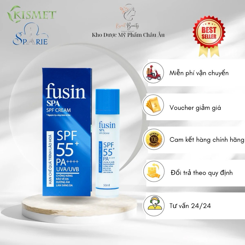 Kem chống nắng FUSIN SPA SPF CREAM 55+ PA++++ Lọ 30g