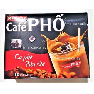 Cà phê phố maccoffee cà phê sữa đá hộp