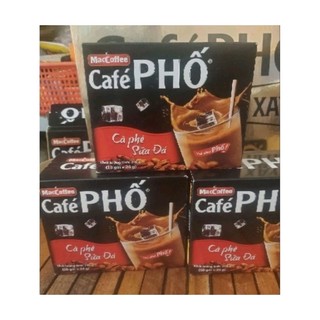 cà phê phố maccoffee cà phê sữa đá hộp (10 gói ×24 g)