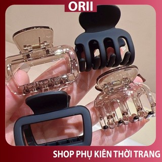 Kẹp tóc càng cua hot trend , kẹp tóc 5 răng 7 răng 8 răng ,kẹp tóc đuôi ngựa hàn quốc ORII ,chất liệu acrylic.