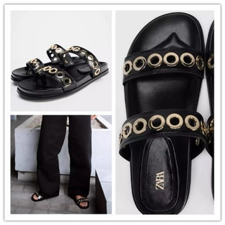ORDER 🎀 ZR Sandal quai dây đen mảnh khoen nhỏ