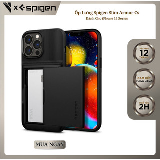 [Hoả Tốc HCM] Ốp Lưng Spigen Dành Cho Iphone 13 Pro Max Slim Armor Cs Black