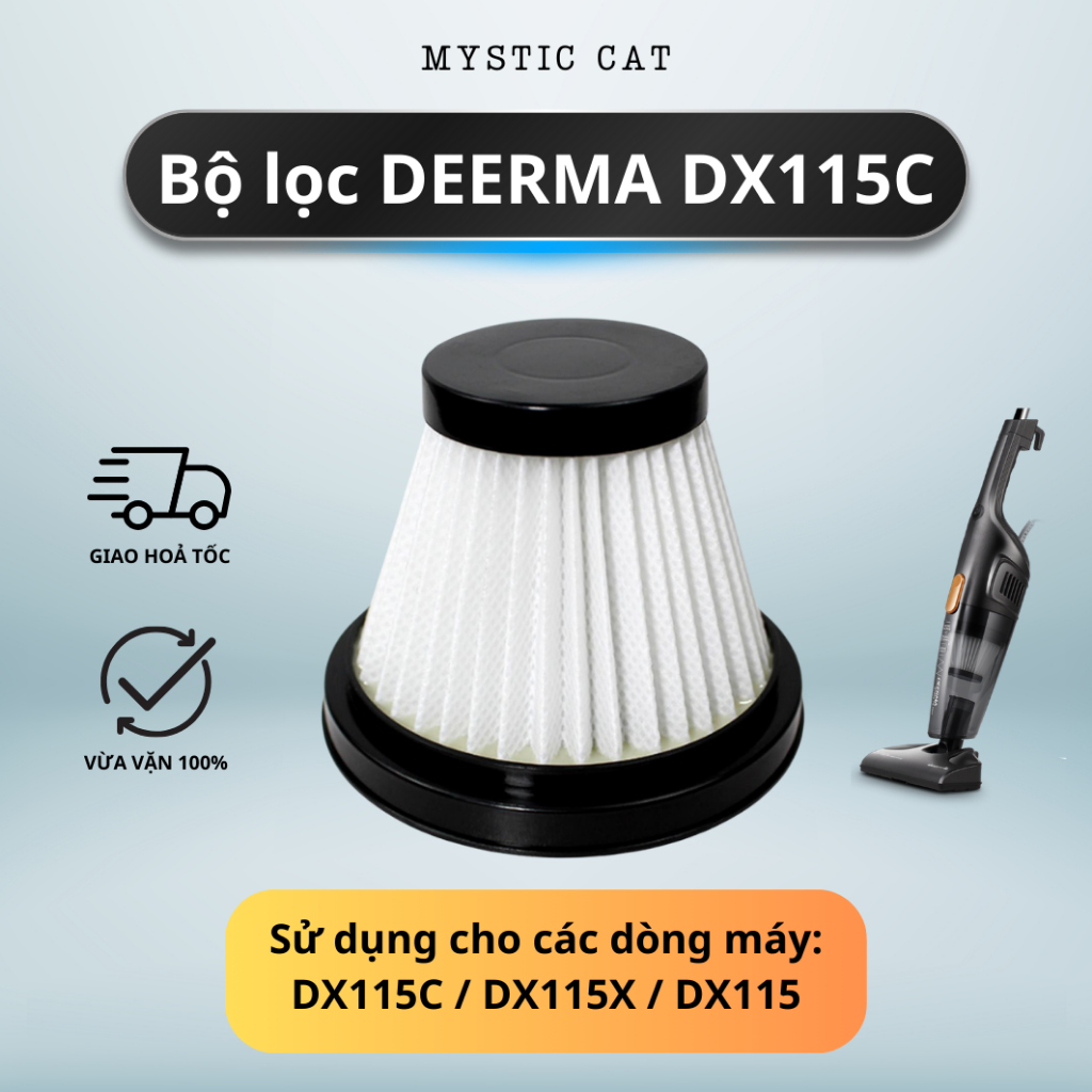 Bộ Lọc Cho Máy Hút Bụi Deerma DX115C / DX115S / DX115 lõi lọc phụ kiện thay thế máy hút bụi