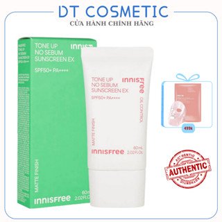 Kem chống nắng Innisfree hồng nâng Tone SPF50+, Kem chống nắng cho da dầu mụn giúp dưỡng ẩm Hàn Quốc