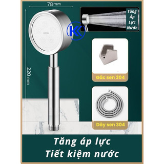 Bộ vòi sen tắm inox 304 tăng áp siêu bền tiết kiệm nước KENSTORE