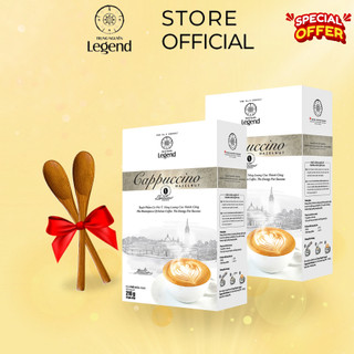 Combo 2 hộp cà phê cappuccino hazelnut trung nguyên legend 16151 - hộp 12 gói x 18g