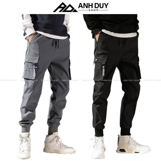 Quần Jogger Nam Kaki Co Giãn Túi Hộp Phong Cách Hiphop Đường Phố Thể Thao Unisex ANH DUY SHOP JG16