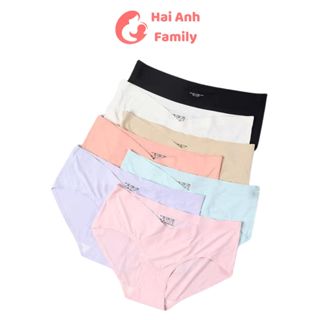  Quần lót bầu và sau sinh su đúc cạp chéo thông hơi không đường may 