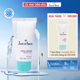 Kem làm giảm mụn nhanh Jean Darcel, blemish control Jean D arcel, kiềm dầu, loại bỏ bà nhờn, ngăn mụn lây lan