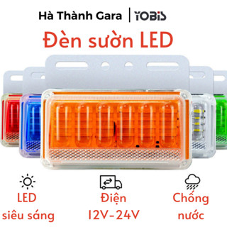 Đèn sườn xe tải 12V 24V đèn LED hông xi nhan xe tải với 3 chế độ soi lốp, xi nhan, hành trình