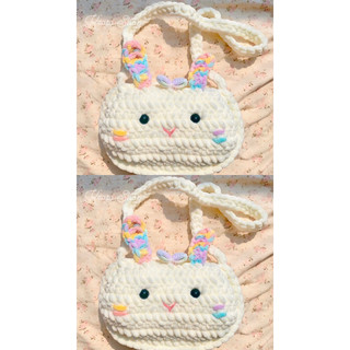 Túi thỏ cầu vồng len móc Handmade 🌷🌷