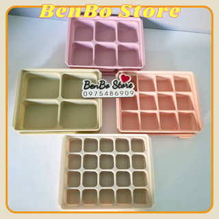 Khay trữ đông TGM silicon / Khay trữ đồ ăn dặm cho bé Silicone Platium, Made in Korea