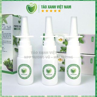 Chai xịt mũi 15ml bằng nhựa HDPE - Nano Silver Cool Mint - Táo xanh Việt Nam