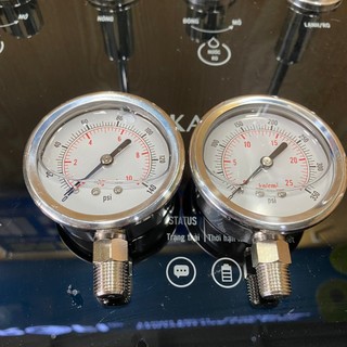 Đồng hồ áp chân đứng đo áp suất nước, đo áp suất hơi