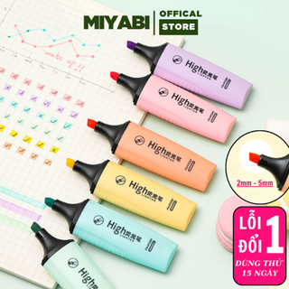 Bút highlight pastel văn phòng phẩm - bút highlight đánh dấu dạ quang nhớ dòng giá rẻ - MIYABI STORE