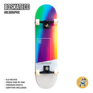 Ván trượt skateboard bdskateco holographic rainbow 8.0