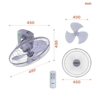 Quạt đảo trần bạc đạn Nanoco