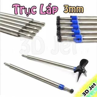 Trục Láp Tàu 3mm Thuyền RC, lap tau, trục láp tàu ghe chân vịt cánh quạt RC, cv, canh quat, tau thuyen, truc lap tau