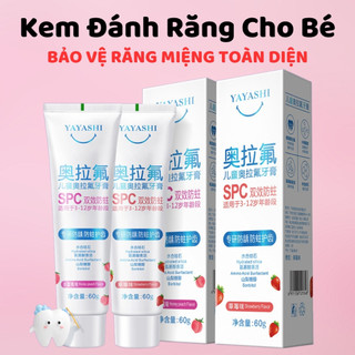  Kem Đánh Răng YAYASHI 60g Cho Trẻ Em 3-12 Tuổi Giúp Răng Chắc Khỏe Ngừa Sâu Răng 