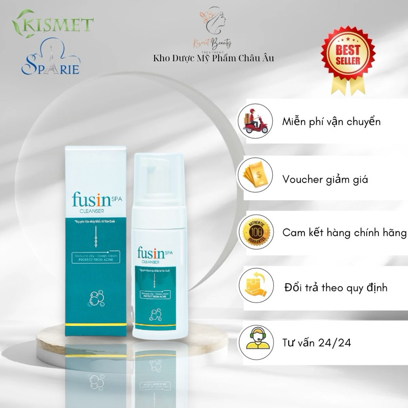 Bọt rửa mặt Fusin Cleanser loại bỏ tế bào chết - Lọ 100ml