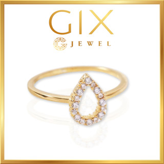 Nhẫn bạc nữ giá rẻ giọt lệ đính tấm CZ cao cấp Tphcm Gix Jewel SPGN06