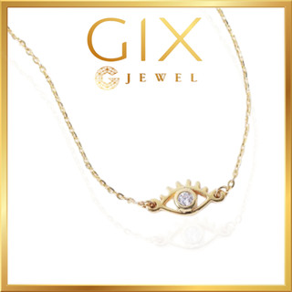 Lắc tay bạc nữ hình con mắt đính đá Gix Jewel LT10