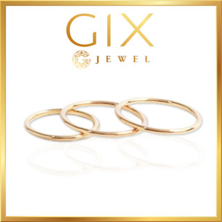 Nhẫn bạc nữ trơn đơn giản minimalist Gix Jewel N57